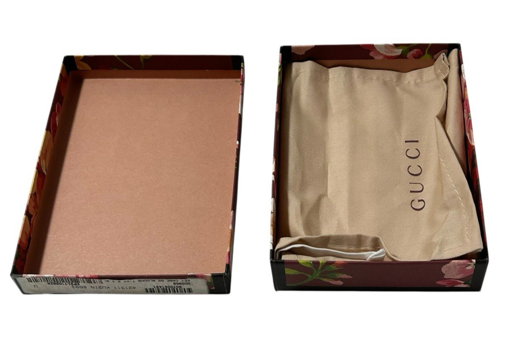RARE Authentic Gucci Pink Blooms Accessories Key Case Storage Gift Box